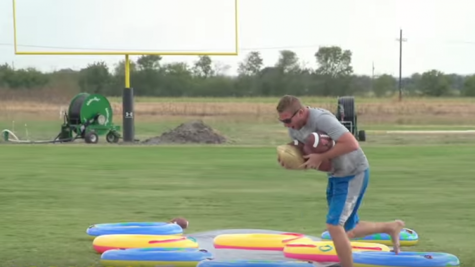 slip and slide football