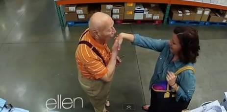 Ellen Sends Her Writer to Prank Costco Shoppers  RTM  RightThisMinute