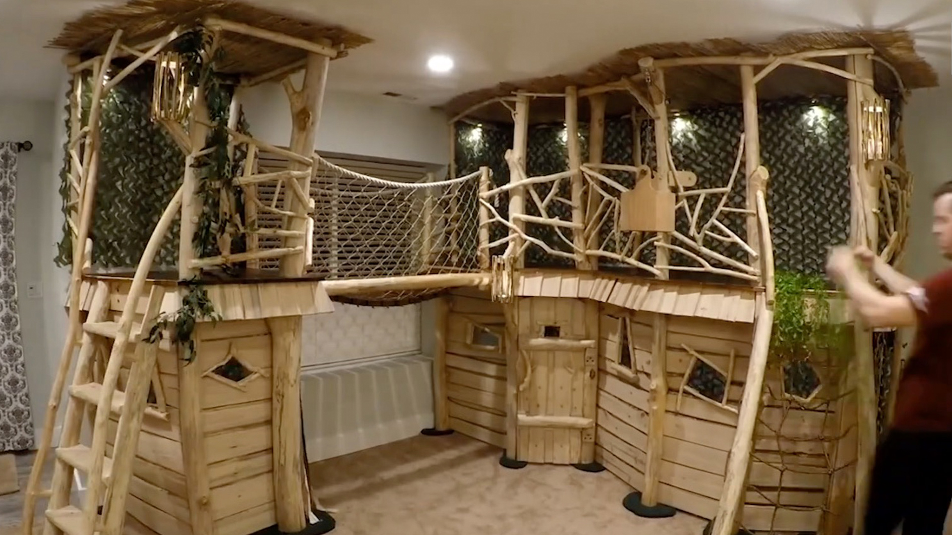 Dad Builds The Ultimate Indoor Tree House | RTM - RightThisMinute