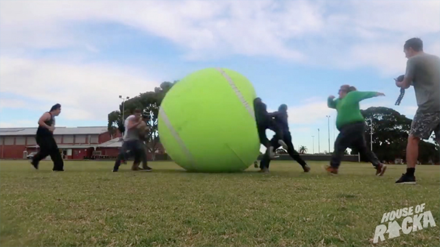 giant inflatable tennis ball