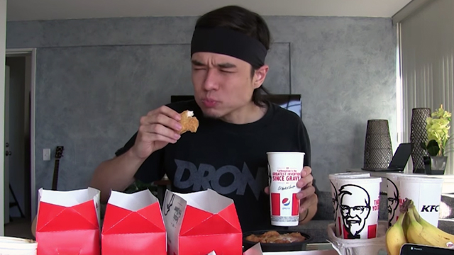 Matt Stonie Attempts The KFC $5 Fill-Up Challenge | RTM - RightThisMinute